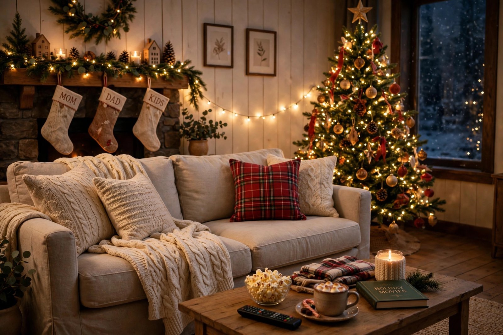 6 Ways to Dress a Christmas Sofa That Makes Family Movie Nights Feel Magical